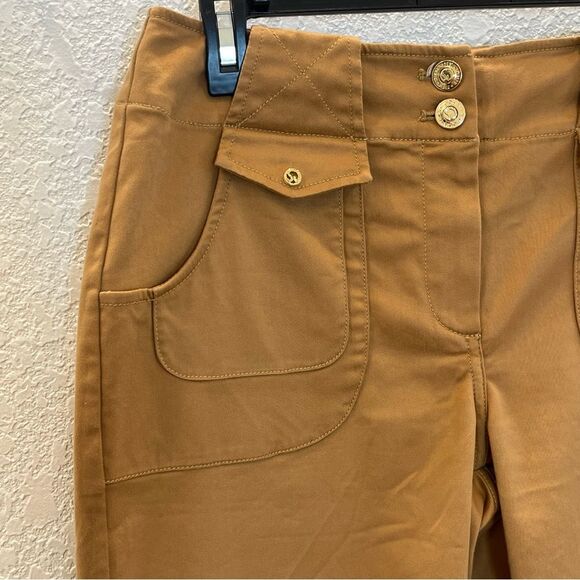 St. John Sport by Marie Gray Straight Leg Trousers in Saddle size 4 - Picture 6 of 12